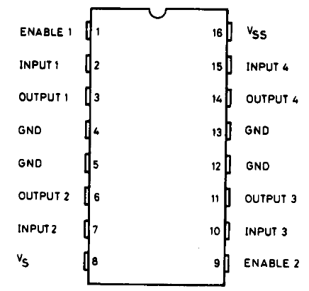 L293D Pinout Details and Functions